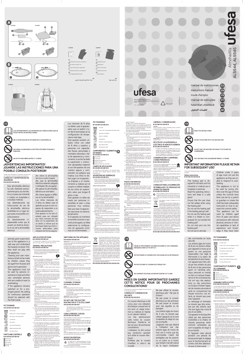 Imagen de la primera página del manual del dispositivo AL5544