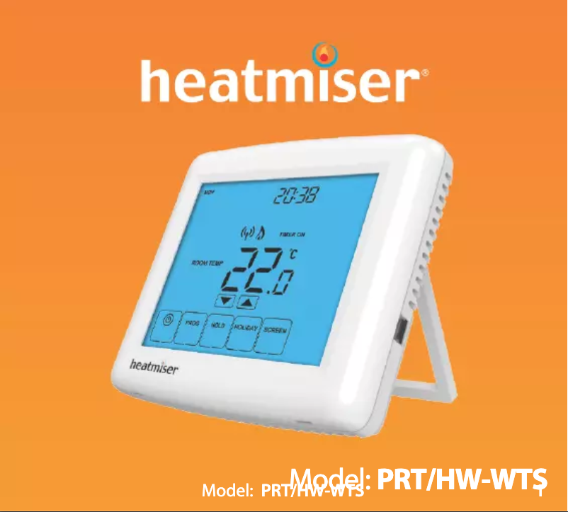 Página 1 del manual Manual de usuario Heatmiser PRTHW-WTS