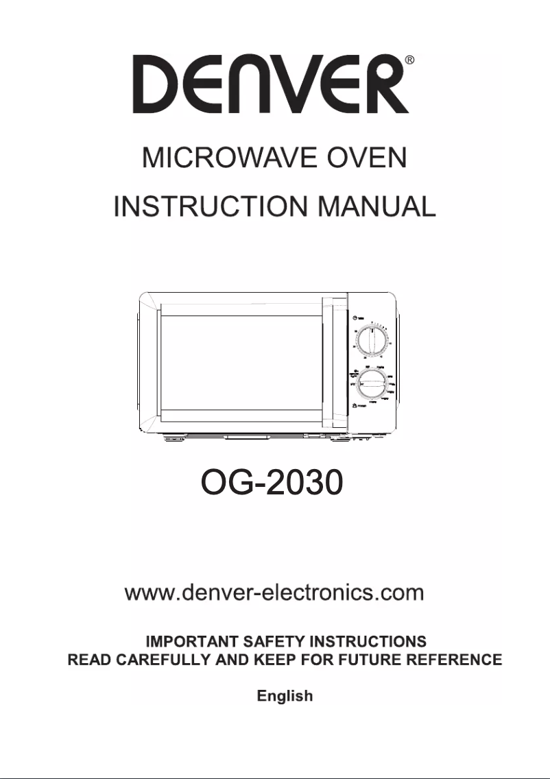 Imagen de la primera página del manual del dispositivo OG-2030