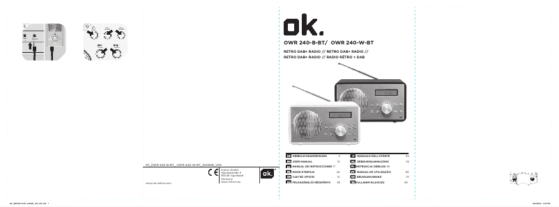 Página 1 del manual Manual de usuario OK OWR 240-W-BT