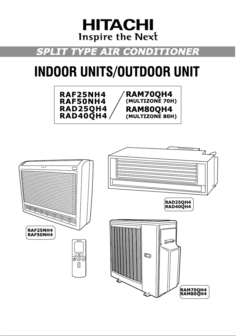 Página nº 1 - Manual de usuario Hitachi RAM70QH4