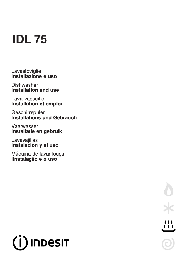 Imagen de la primera página del manual del dispositivo IDL 75 EU 2