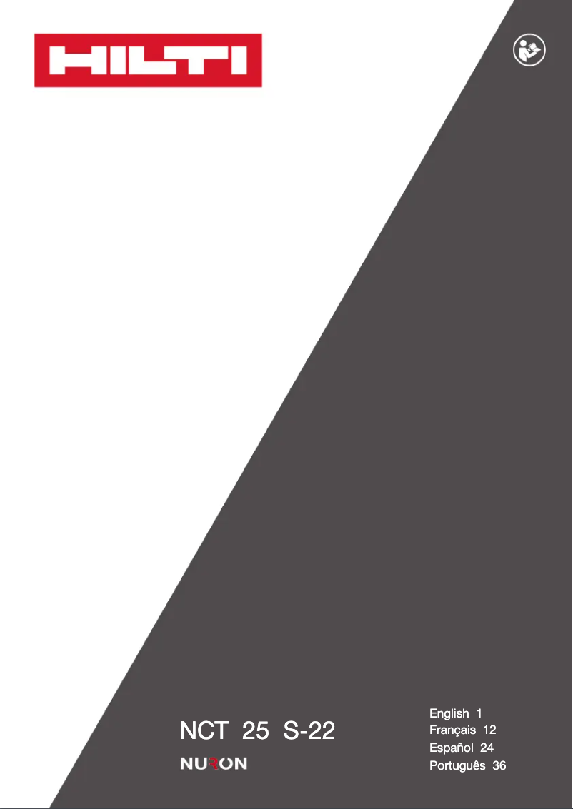 Imagen de la primera página del manual del dispositivo NCT 25 S-22