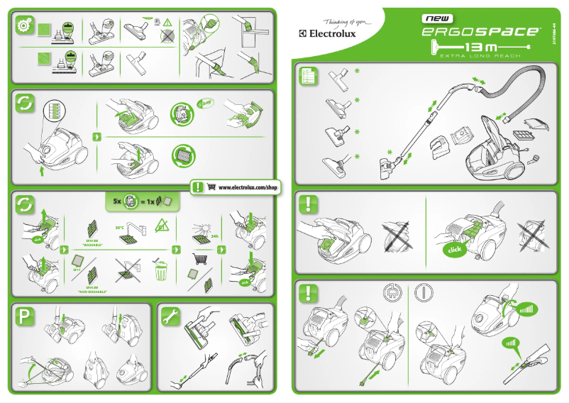Imagen de la primera página del manual del dispositivo ErgoSpace ZE322
