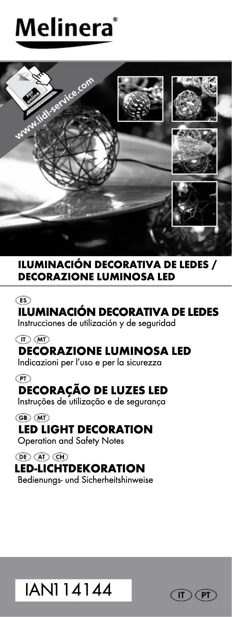 Página 1 del manual Manual de usuario Melinera IAN 114144