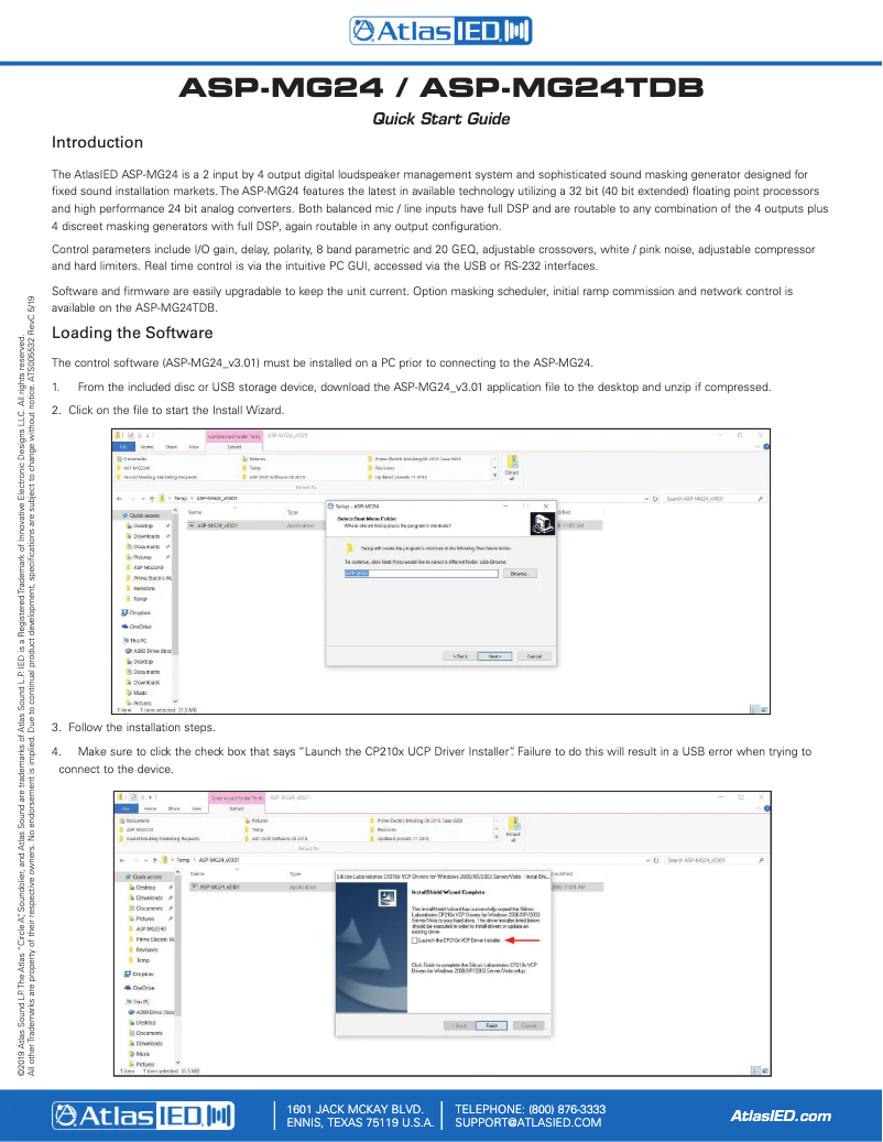 Imagen de la primera página del manual del dispositivo ASP-MG24