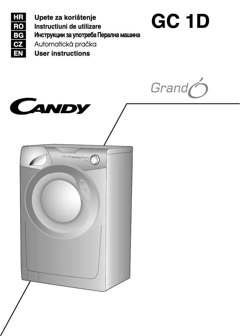 Página 1 del manual Manual de usuario Candy GC 1061D1/1-S