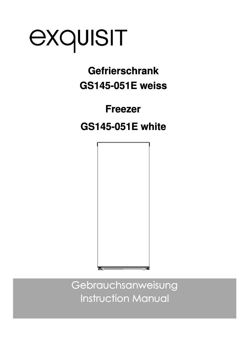 Página 1 del manual Manual de usuario Exquisit GS145-051E