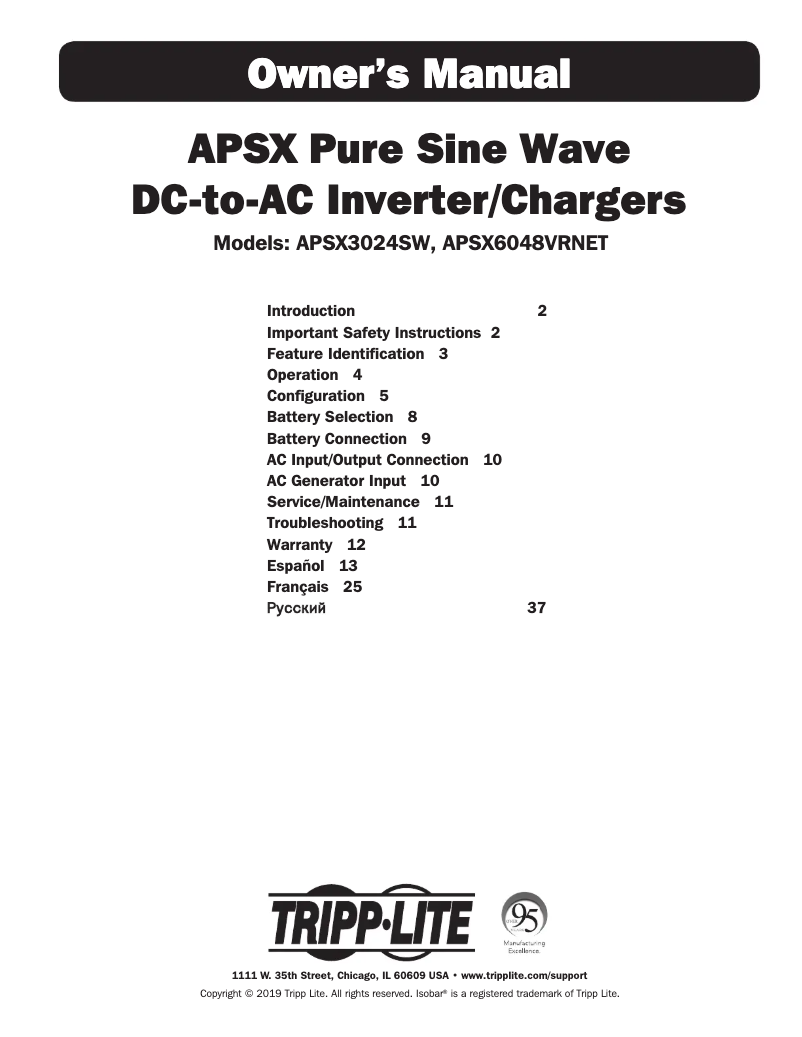 Imagen de la primera página del manual del dispositivo APSX3024SW