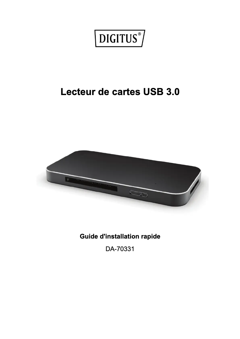 Imagen de la primera página del manual del dispositivo DA-70331