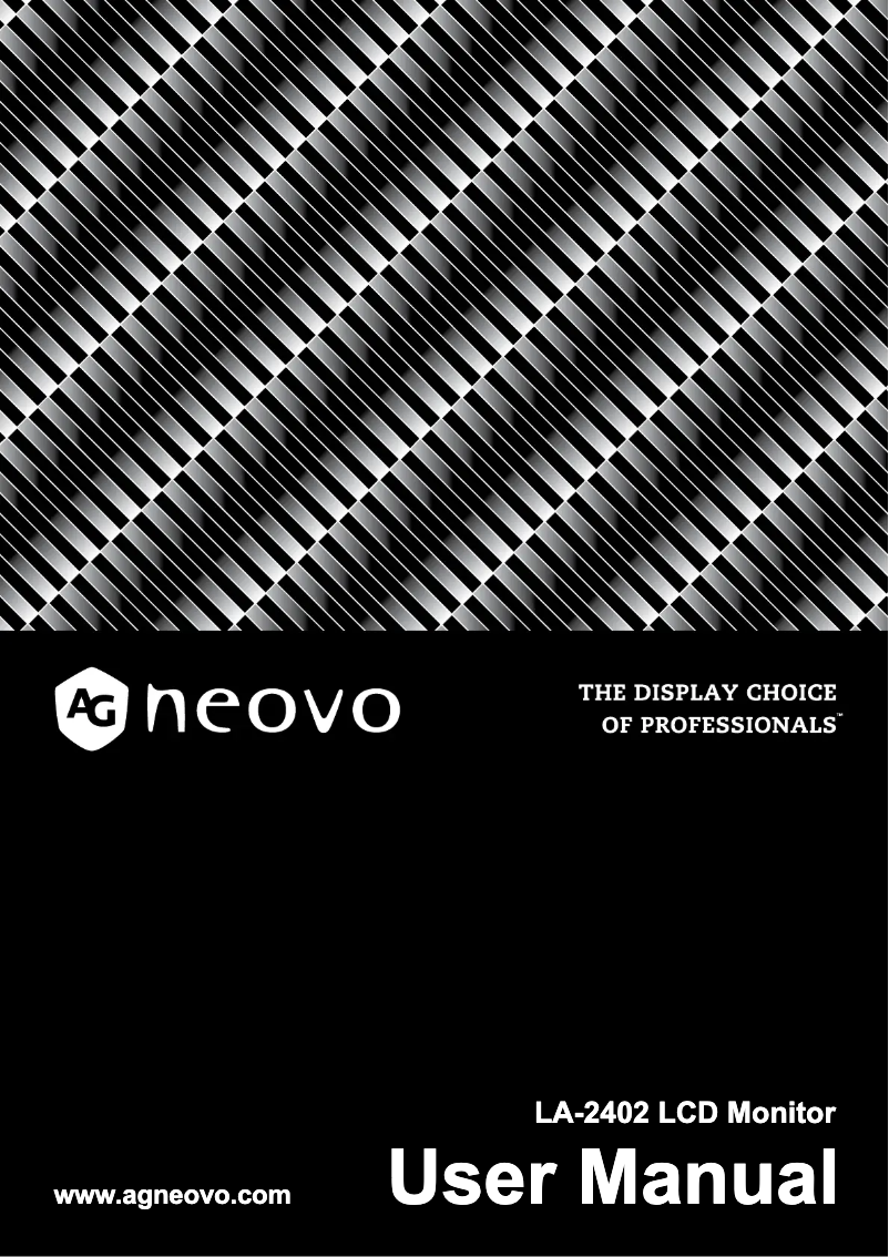 Página 1 del manual Manual de usuario AG Neovo LA-2702