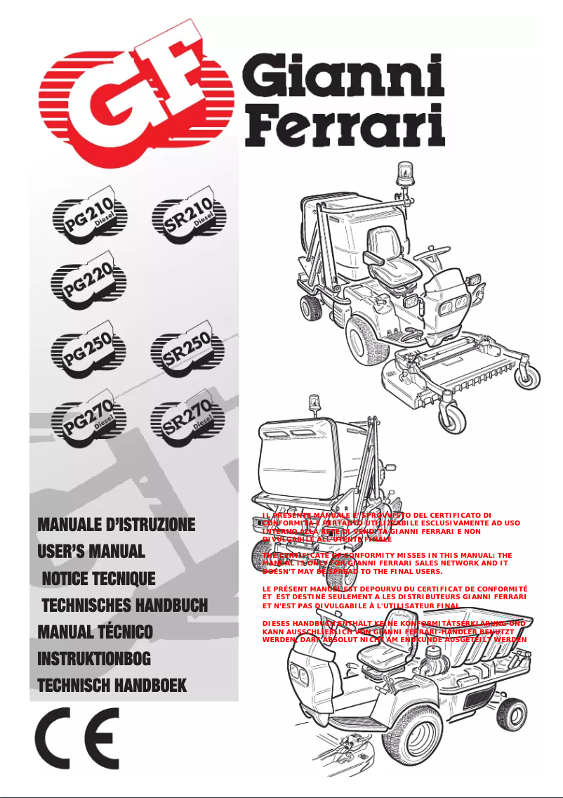 Imagen de la primera página del manual del dispositivo SR250
