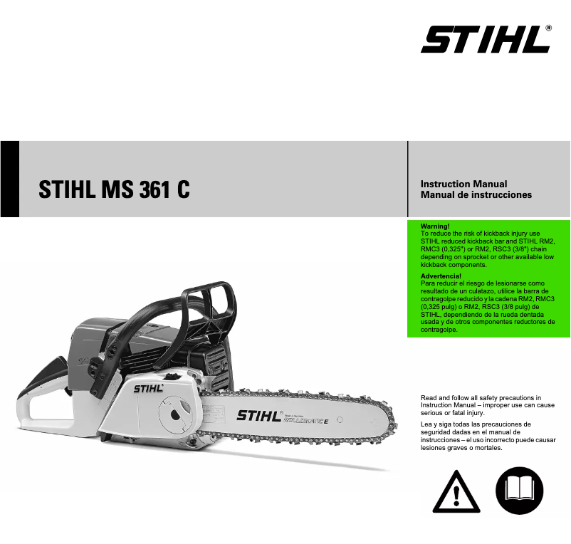 Página 1 del manual Manual de usuario Stihl MS 361 C