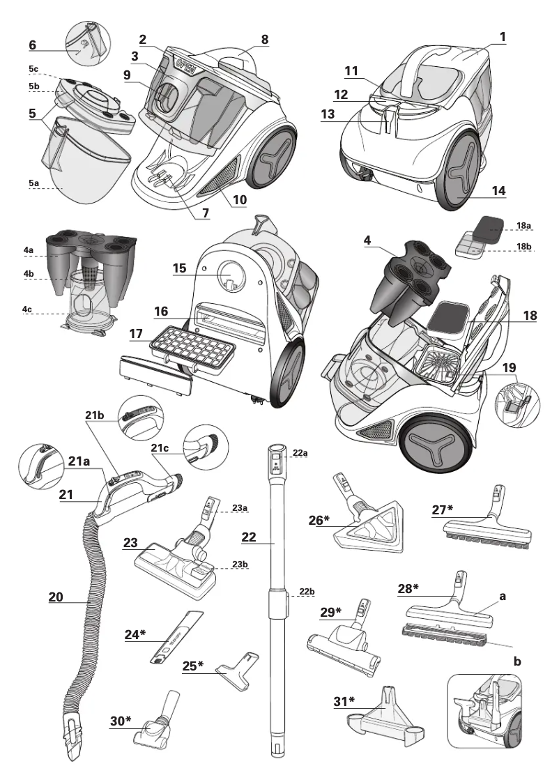 Imagen de la primera página del manual del dispositivo Silence Force Cyclonic RO7689