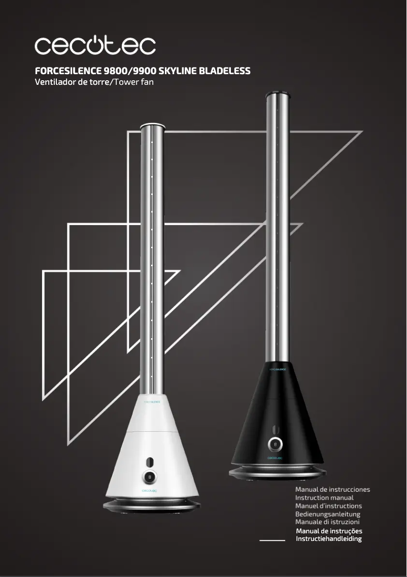 Página 1 del manual Manual de usuario Cecotec EnergySilence 9800 Skyline Bladeless