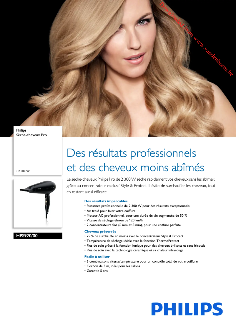 Página 1 del manual Manual de usuario Philips Prestige Pro HPS920