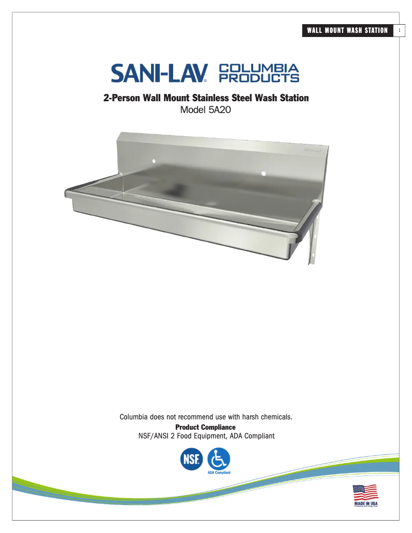 Página 1 del manual Manual de usuario Sani-Lav 5A20