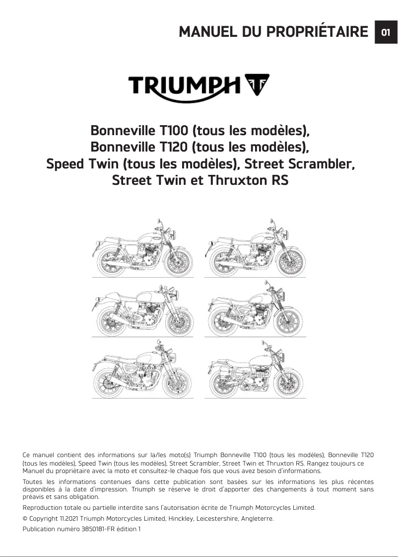 Imagen de la primera página del manual del dispositivo Street Twin (2022)