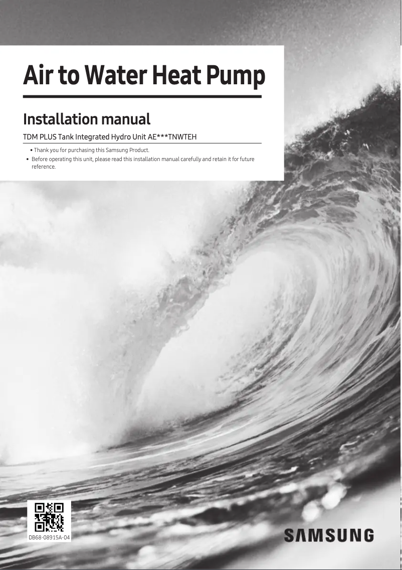 Imagen de la primera página del manual del dispositivo AE260TNWTEH