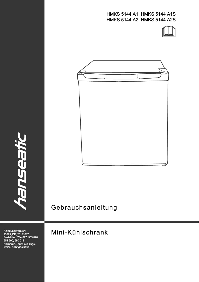 Imagen de la primera página del manual del dispositivo HMKS5144A2S