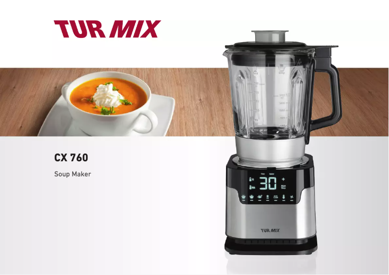 Página 1 del manual Manual de usuario Turmix CX 760