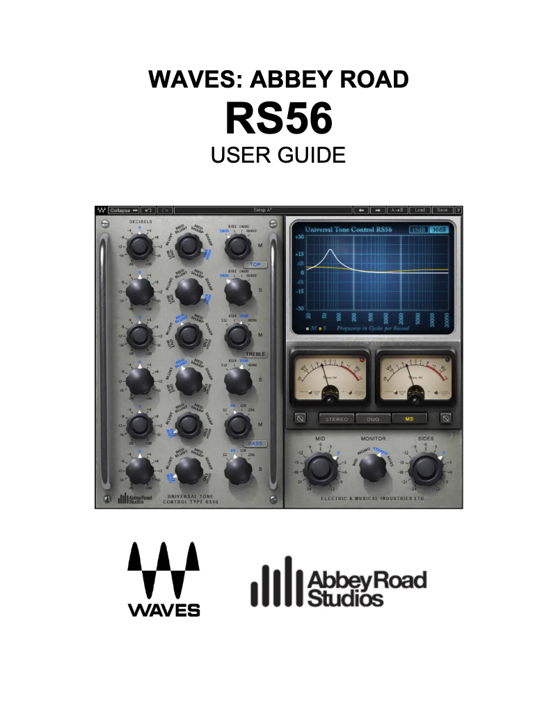 Página 1 del manual Manual de usuario Waves Abbey Road RS56
