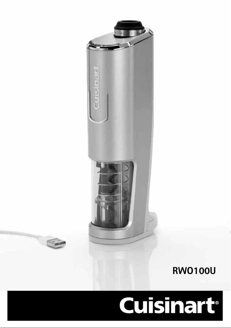 Imagen de la primera página del manual del dispositivo RWO100U