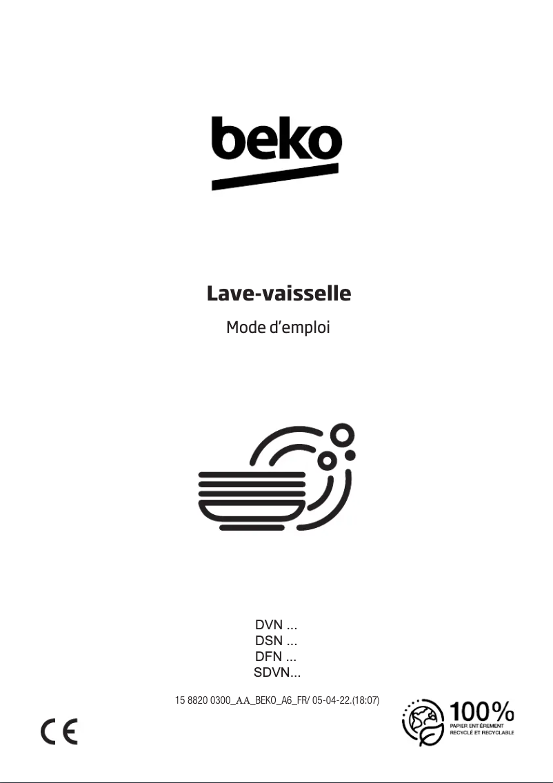 Página 1 del manual Manual de usuario Beko DVN05321W