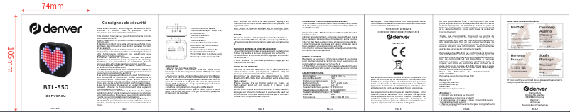 Página 1 del manual Manual de usuario Denver BTL-350