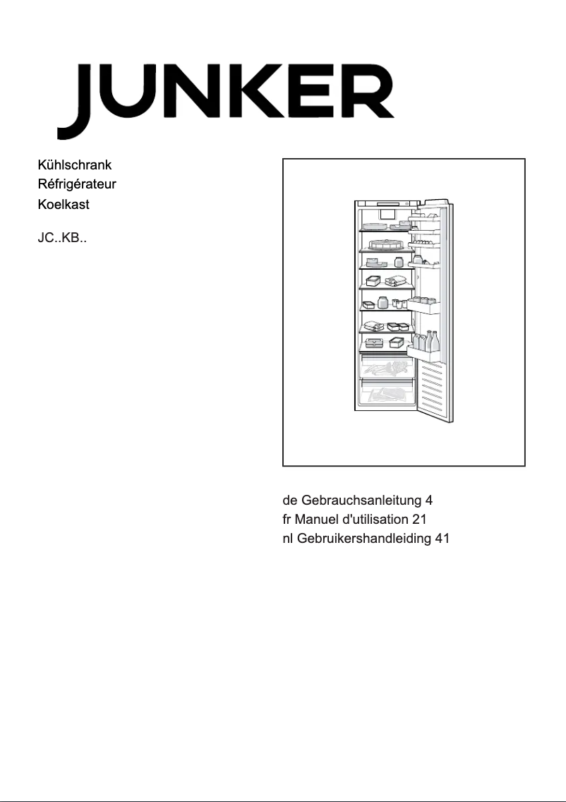 Página 1 del manual Manual de usuario Junker JC81KBSF0