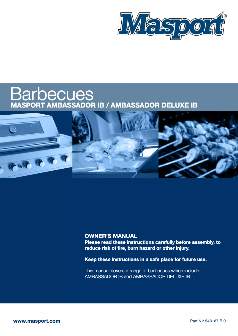 Imagen de la primera página del manual del dispositivo Ambassador Deluxe Inbuilt