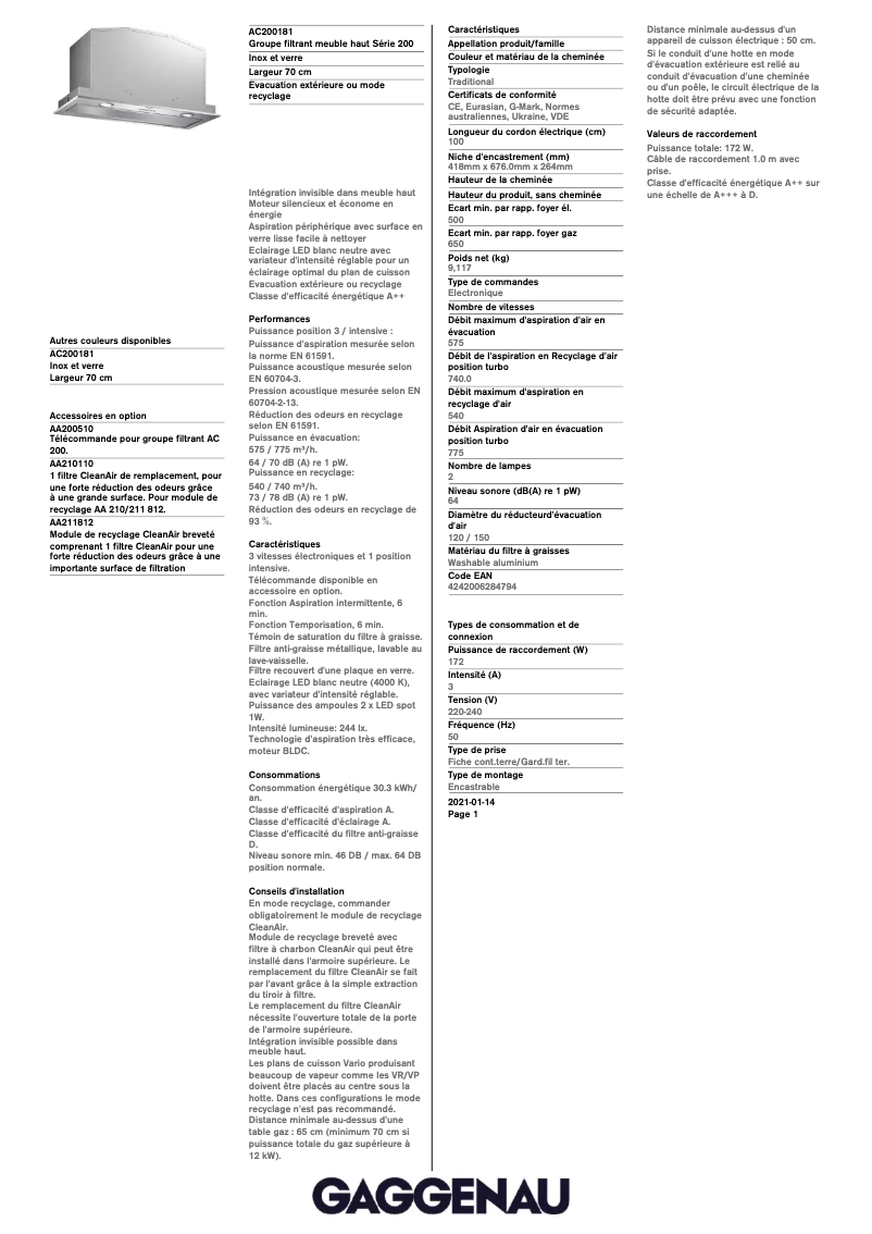 Imagen de la primera página del manual del dispositivo AC200181