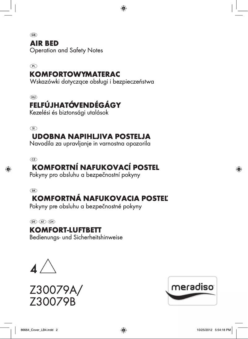 Imagen de la primera página del manual del dispositivo IAN 86664