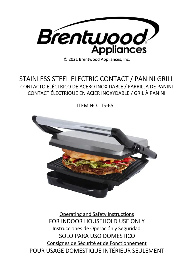 Imagen de la primera página del manual del dispositivo TS-651