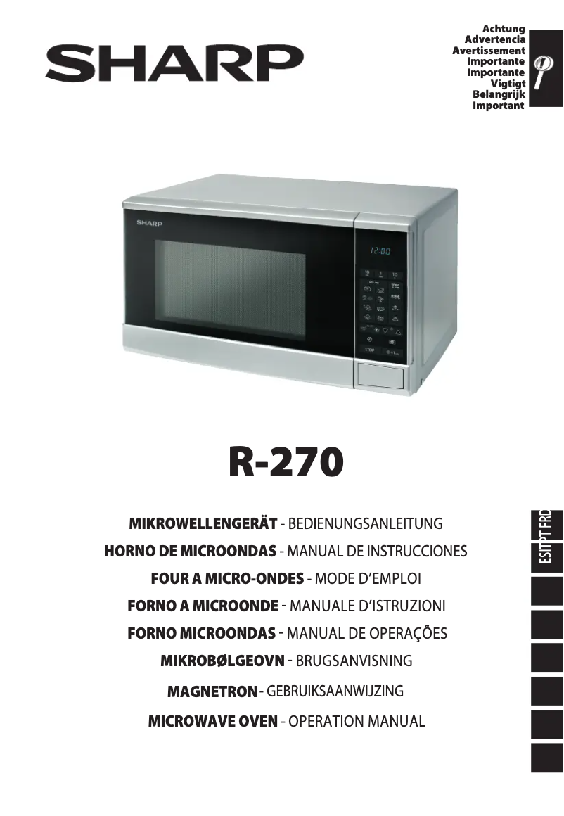 Imagen de la primera página del manual del dispositivo R270S