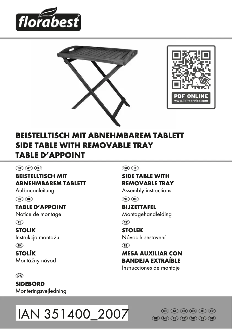 Página nº 1 - Manual de usuario Florabest IAN 351400