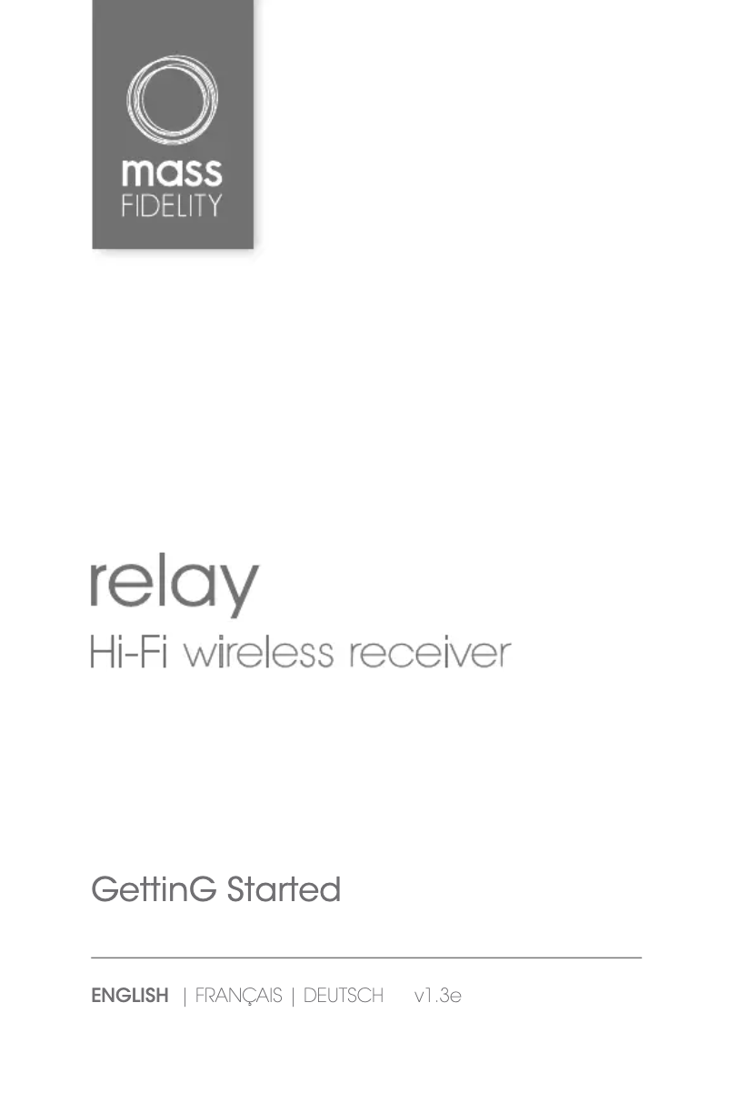 Imagen de la primera página del manual del dispositivo Relay