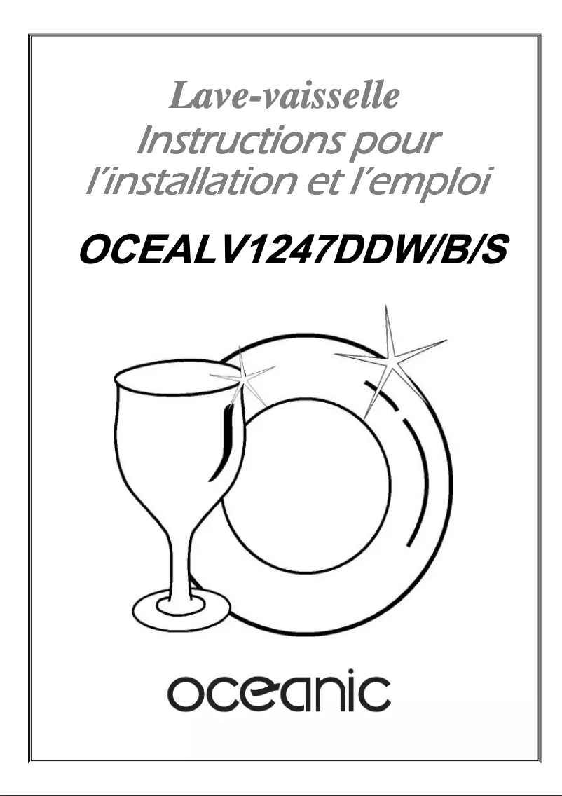 Imagen de la primera página del manual del dispositivo OCEALV1247DDB