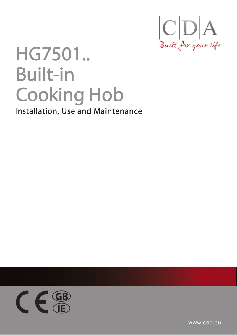 Página 1 del manual Manual de usuario CDA HG7501SS