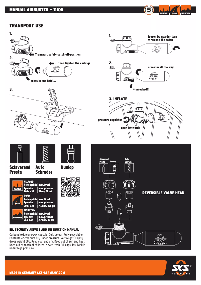 Página 1 del manual Manual de usuario SKS AIRBUSTER