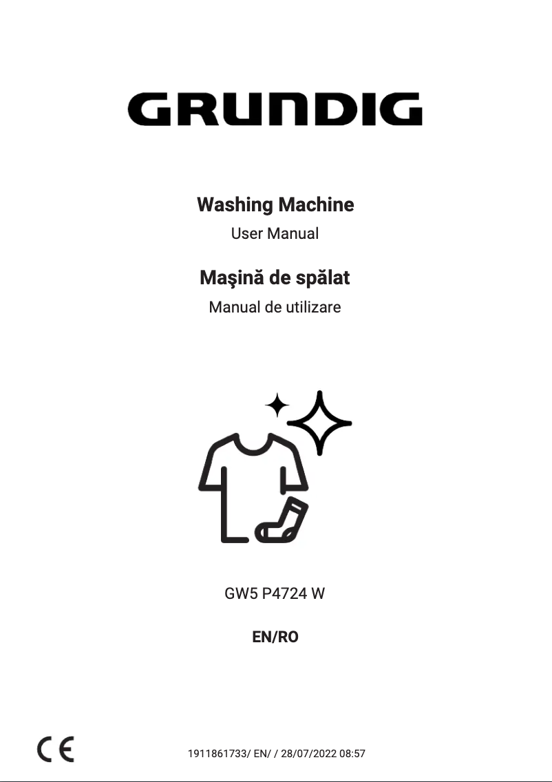 Página 1 del manual Manual de usuario Grundig GW5P4724W