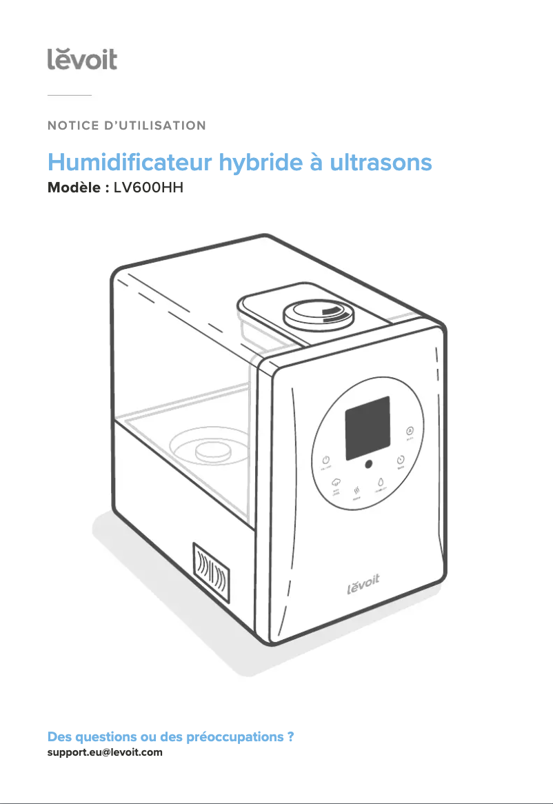 Imagen de la primera página del manual del dispositivo LV600HH