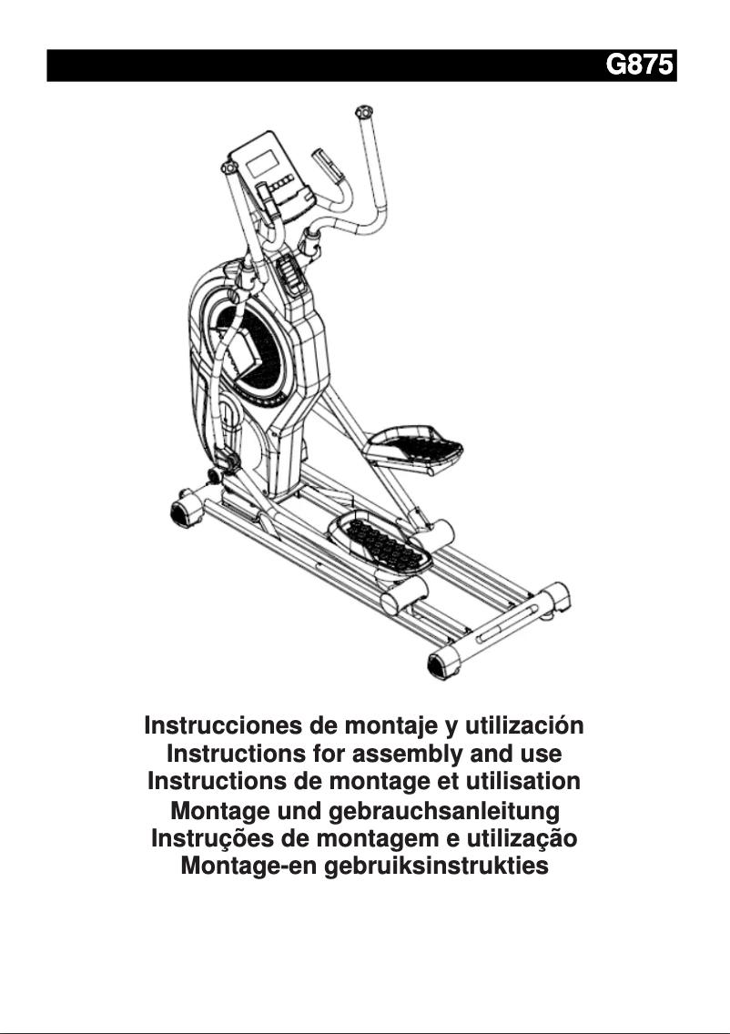 Página 1 del manual Manual de usuario BH Fitness Cross1200 G875