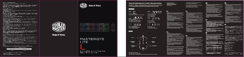 Página 1 del manual Manual de usuario Cooler Master MasterKeys Lite L RGB Combo