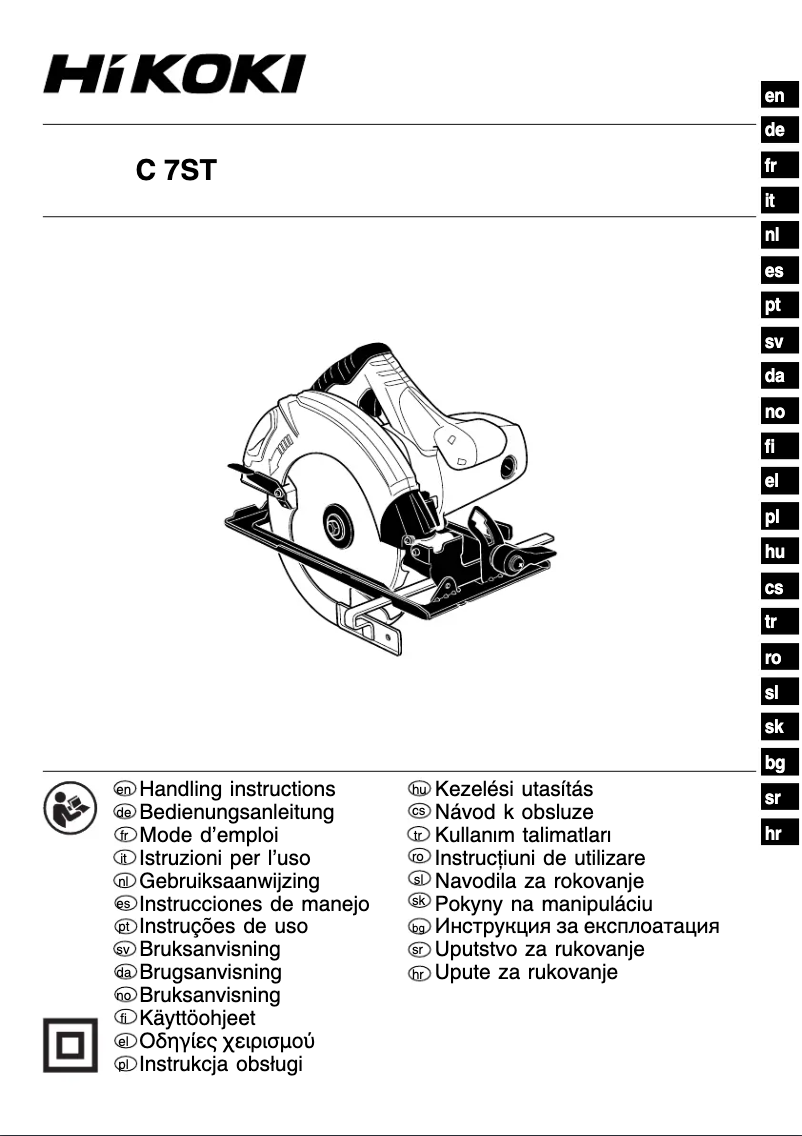 Imagen de la primera página del manual del dispositivo C7ST