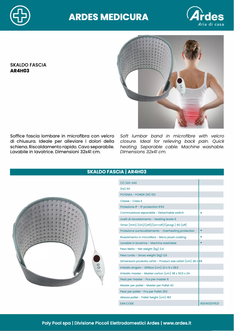 Página nº 1 - Ficha técnica Ardes AR4H03