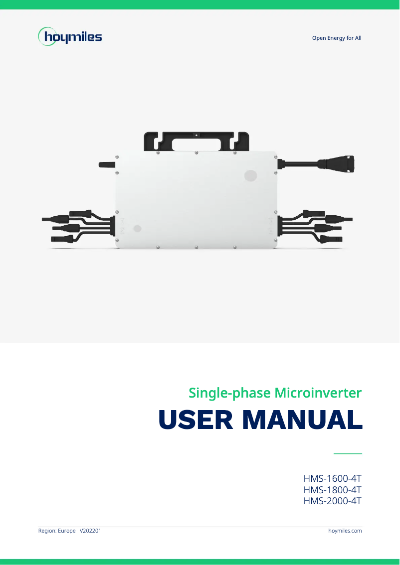 Página nº 1 - Manual de usuario Hoymiles HMS-1600-4T