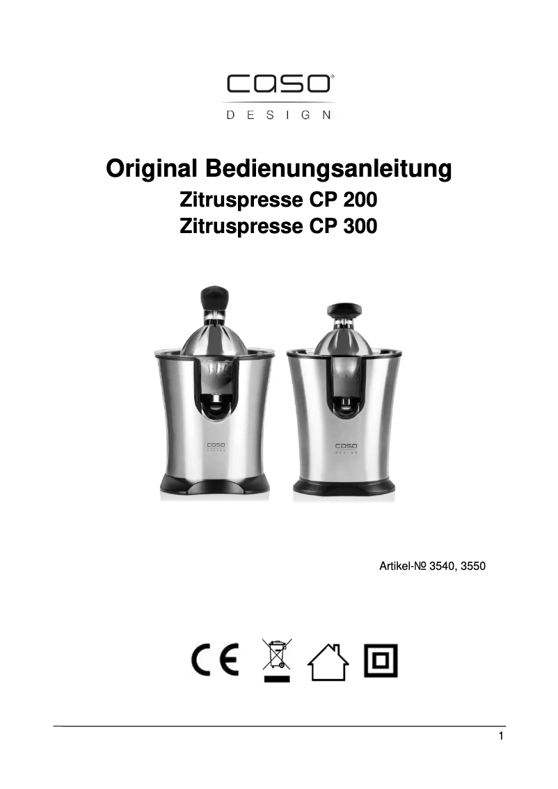 Imagen de la primera página del manual del dispositivo CP200