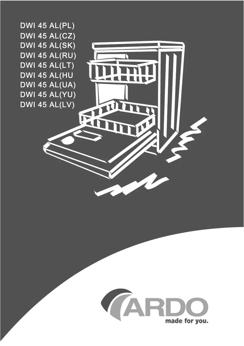 Página 1 del manual Manual de usuario Ardo DWI 45 AL