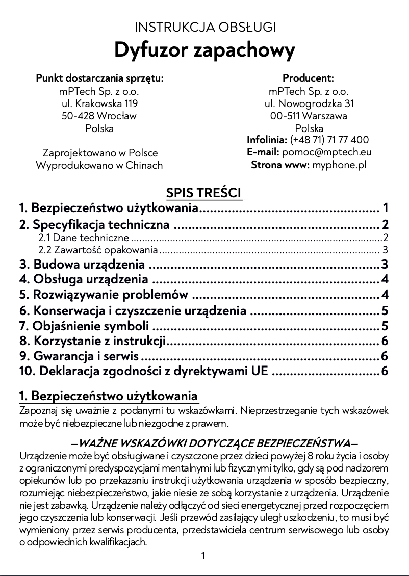 Página 1 del manual Manual de usuario Huslog AD-0148